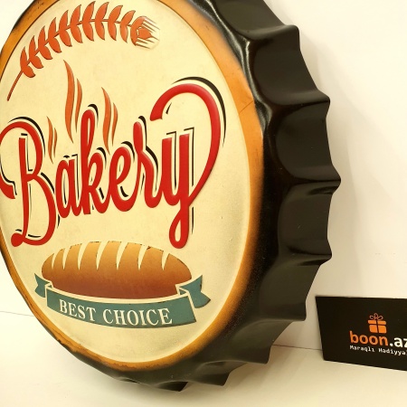 Металические картины в виде крышки bakery